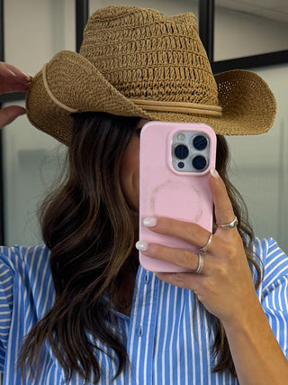 Roped In Straw Cowgirl Hat | Tan