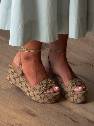 Horsebit Platform Wedge