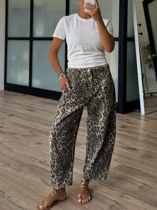 Urban Leopard Barrel Pants