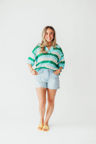 Alfie Knit Short Sleeve Sweater