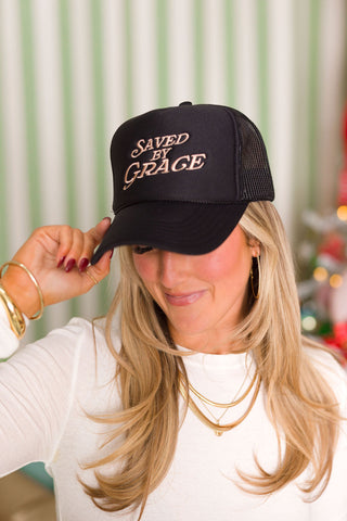 'Saved By Grace' Trucker Hat