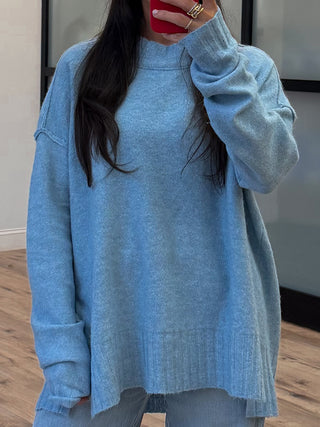 Classic Crew Sweater | Sky