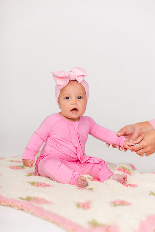 Pink Poppy Ruffle Zippy | Tiny Talulah
