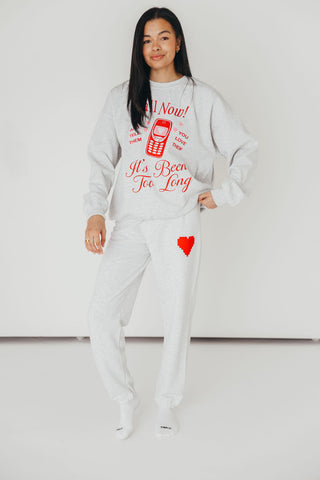 Pixel Heart Graphic Sweatpants | +Plus Available | PRE-ORDER