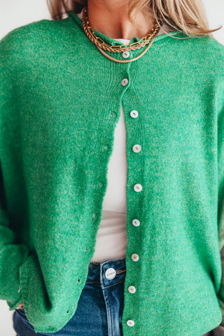 Isla Cardigan | Kelly Green