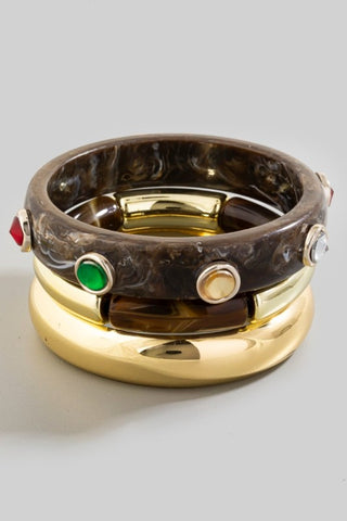 By The Sea Bangle Set | 3 Colors Available