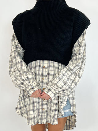 Stone Cliff Plaid Tunic | Natural | +Plus Available | RESTOCK