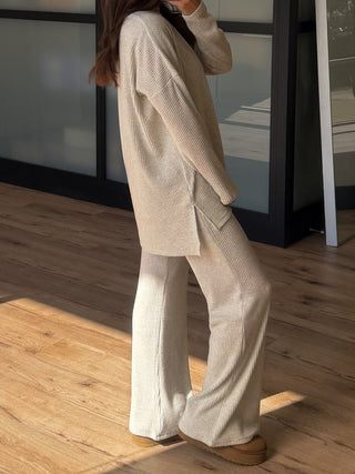 Always Cozy Ribbed Set | Grey | +Plus Available