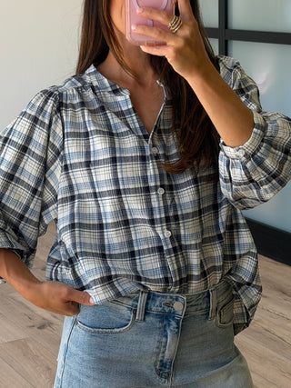 Timberline Plaid Button-Down Top | Coastline