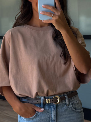 Westport Boyfriend Tee | Taupe