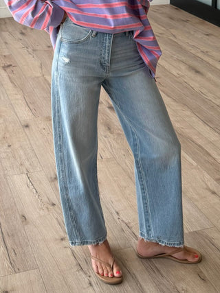 Kye Crop Barrel Jeans | RESTOCK