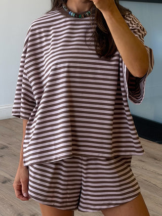 In The Air Lounge Shorts | Pink Ganache