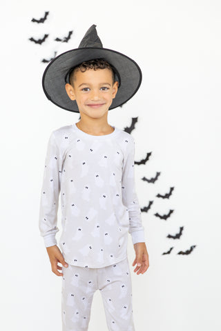 Kids Hey Boo Pajama Set | Stone | Tiny Talulah