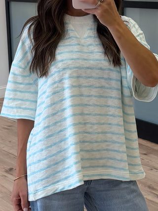 Boat Day Boyfriend Tee | Sky