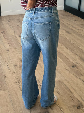 Mykel Drawstring Jeans | +Plus Available