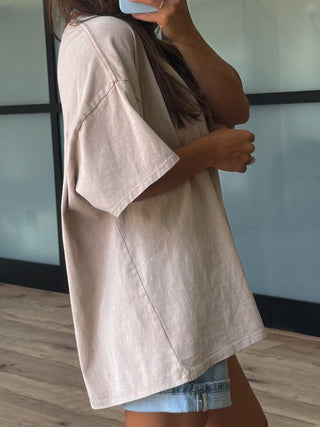 Jett Boyfriend Tee | Sand