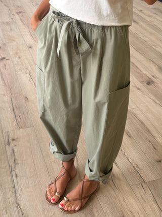 Fisher Cropped Utility Pants