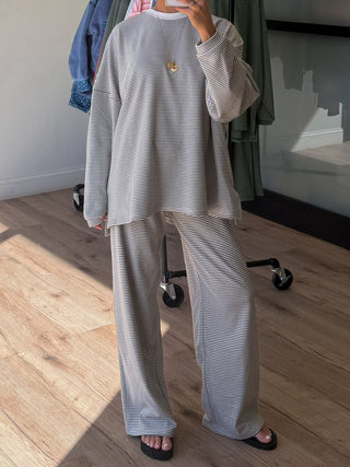 Just Lounging Knit Pullover | Grey | RESTOCK