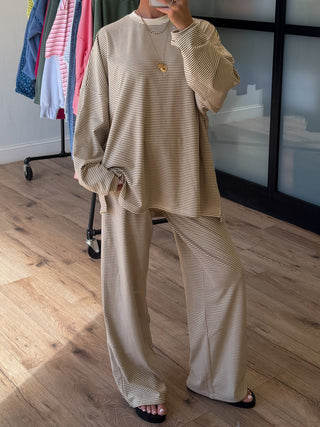 Just Lounging Knit Pullover | Natural | RESTOCK