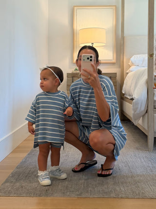 Novi Stripe Ribbed Tee + Shorts Set | 7 Colors Available | PREORDER