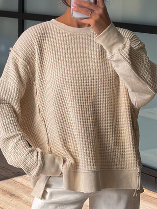 Off Hours Thermal Pullover | Oat