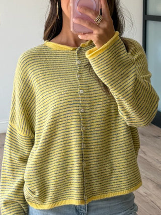 Isla Stripe Cardigan | Sunny Skies