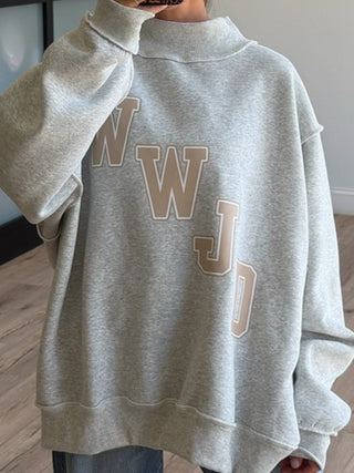 "WWJD" Mock Neck Sweatshirt