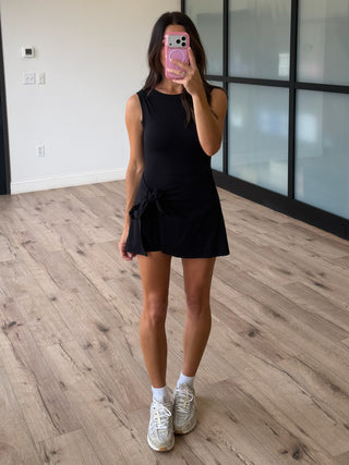 Aveline Active Wrap Romper | Black | RESTOCK