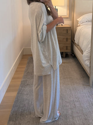 Sunday Soft Stripe Set | Grey | +Plus Available