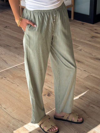 Cloud Nine Lounge Pants | Olive Stripe