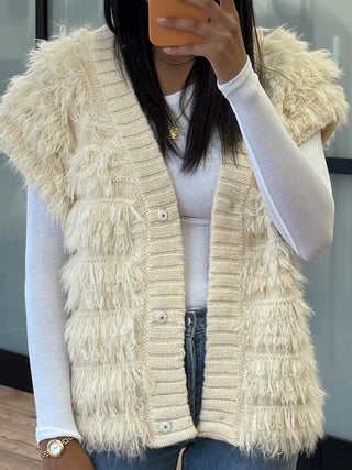 Aspen Shaggy Faux Fur Vest