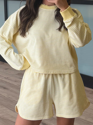 Boardwalk Stripe Crew Set | Daisy