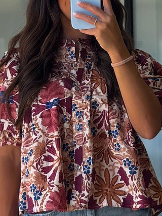 Copacabana Puff Sleeve Blouse | Amberwood