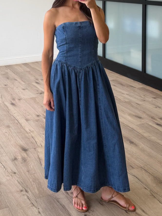 Cassidy Denim Midi Dress – Shop Talulah Cassidy Denim Midi Dress – Shop Talulah