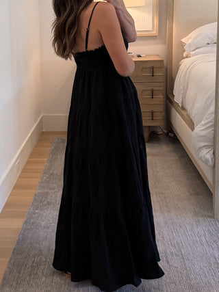 Carried Away Maxi Dress | Black