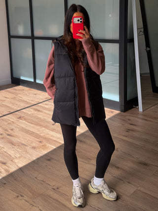 Slight Chill Padded Vest | Black