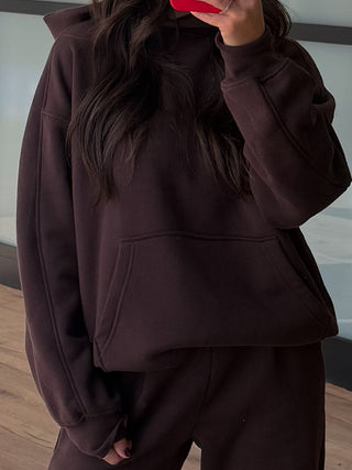 Comfort Season Oversized Hoodie | Espresso