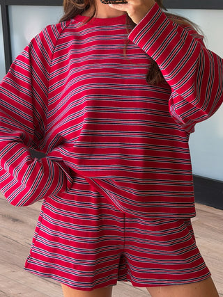 Perfectly Aligned Lounge Shorts | Red Ribbon