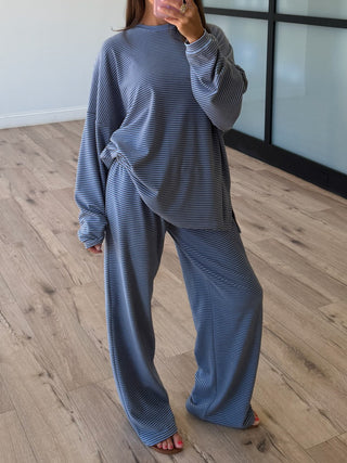 Just Lounging Brush Knit Pants | Lagoon | RESTOCK