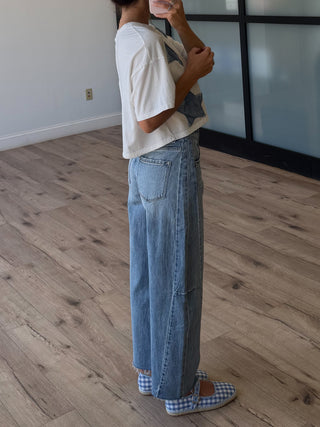 Sud Raw Hem Barrel Jeans