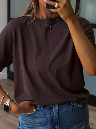 Double Time Tee | Espresso