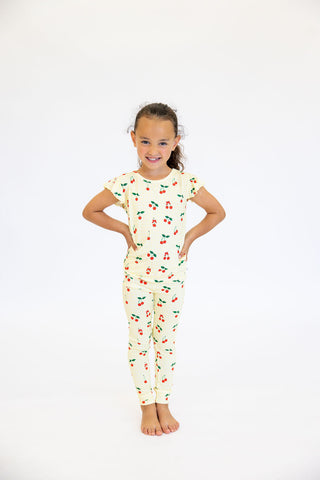 Kids Very Cherry Flutter Pajama Set | Tiny Talulah