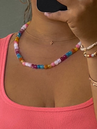 Electric Sunburst Gemstone Necklace