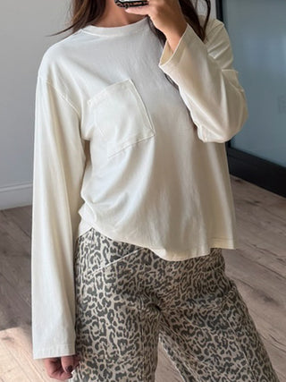 On Time Pocket Long Sleeve | Vanilla