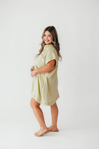 Coastal Core Cotton Dress | Pistachio