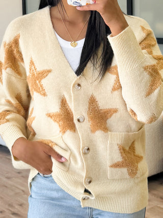 Morningstar Button Cardigan | Eggnog | FINAL SALE