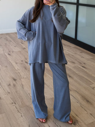 Just Lounging Knit Pullover | Lagoon | RESTOCK