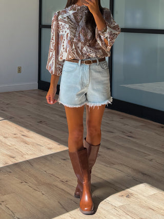 Saffron Patchwork Blouse