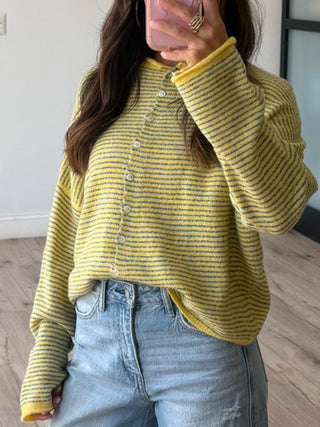 Isla Stripe Cardigan | Sunny Skies