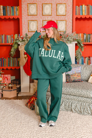 "TALULAH" Mock Neck Sweatshirt | Forest | +Plus Available